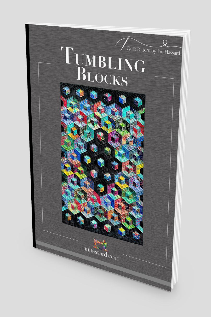 Quilt Pattern Simulating Blocks Hexagon Quilt Pattern Tumbling Blocks Tumbling Diamonds EPP Block